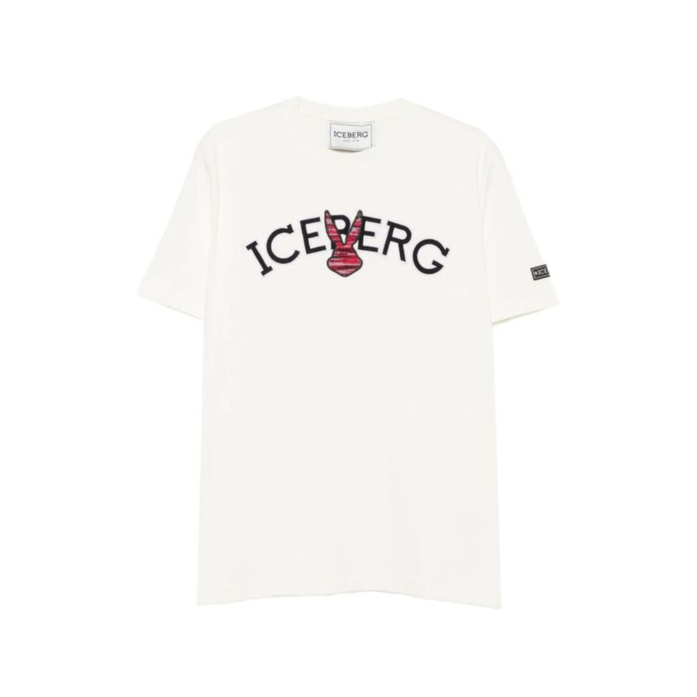 Iceberg White T-Shirts & Vests - T-Shirts Men